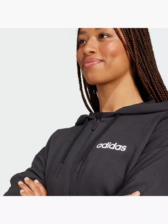 adidas Essentials Linear French Terry Kapuzenjacke