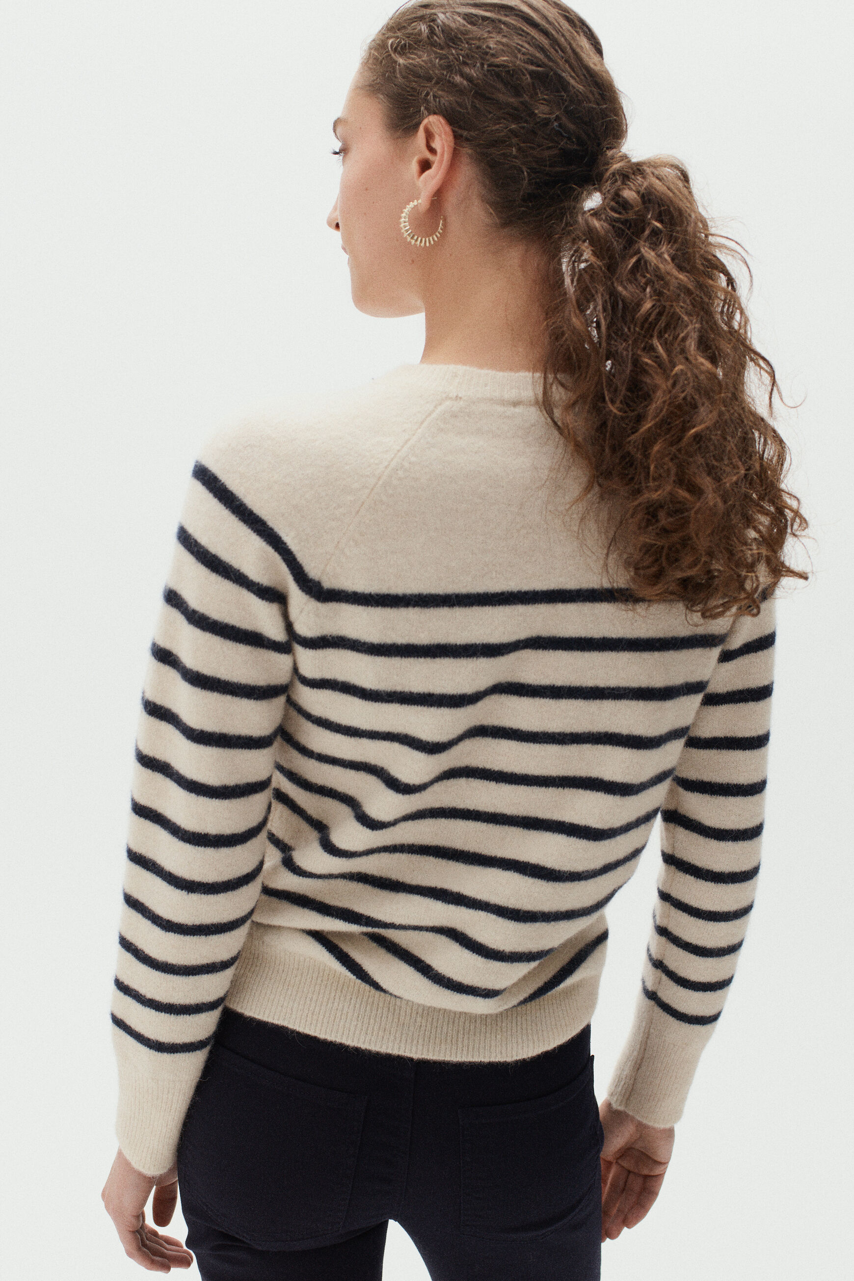pull fabian ivoire femme