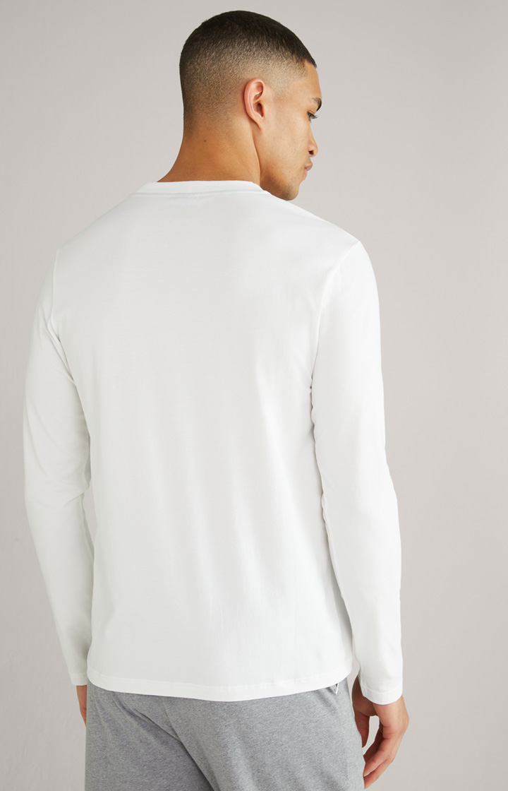Loungewear Longsleeve in Weiß