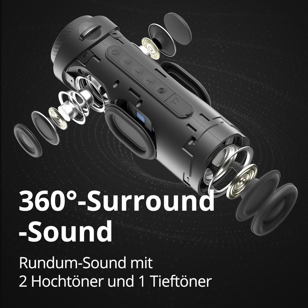 Tronsmart T7 Stereo Bluetooth-Lautsprecher (TF Card, APP, 30 W, LED-Modus)