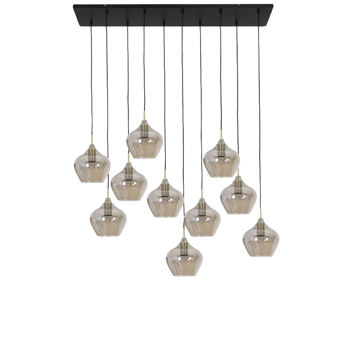 Trendhopper 10-flg Hängeleuchte Rolf Antik Bronze
