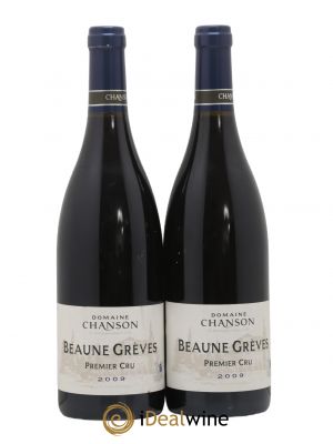 Beaune 1er Cru Grèves Chanson  2009 - Lot de 2 Bouteilles