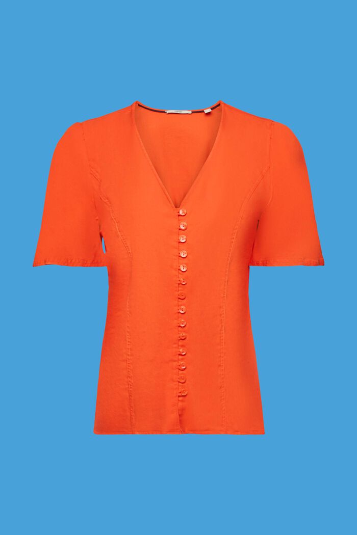Taillierte Bluse mit Knöpfen