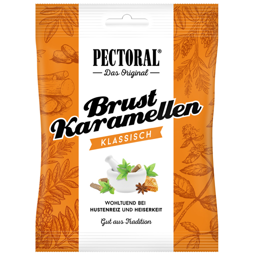 PECTORAL Brustkaramellen Bonbons Beutel  75 g  Bonbons