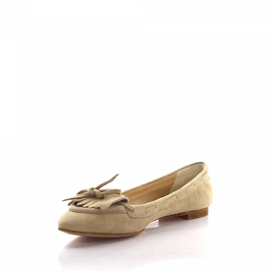 Unützer - Ballerinas Veloursleder beige - beige
