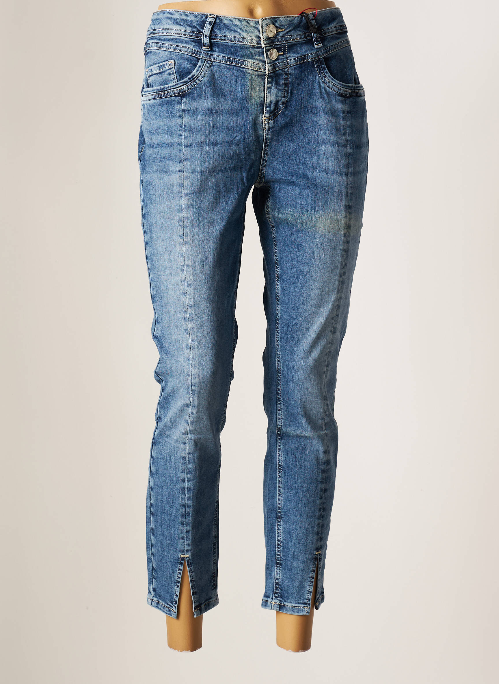 Street One Jeans Coupe Slim Femme couleur bleu