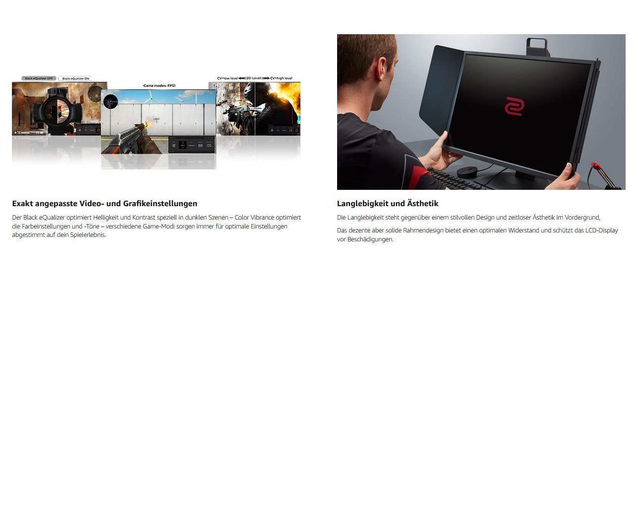 BenQ ZOWIE Gaming Monitor 24,5 Zoll, 240 Hz, 0.5ms, DyAc+, XL Setting Gaming-Monitor (62,20 cm/24,5 