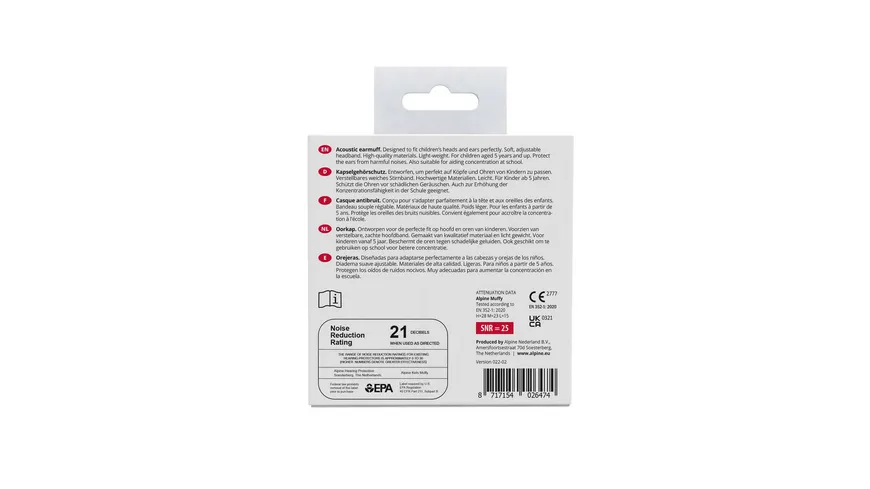 ALPINE Gehörschutz MUFFY KIDS blau