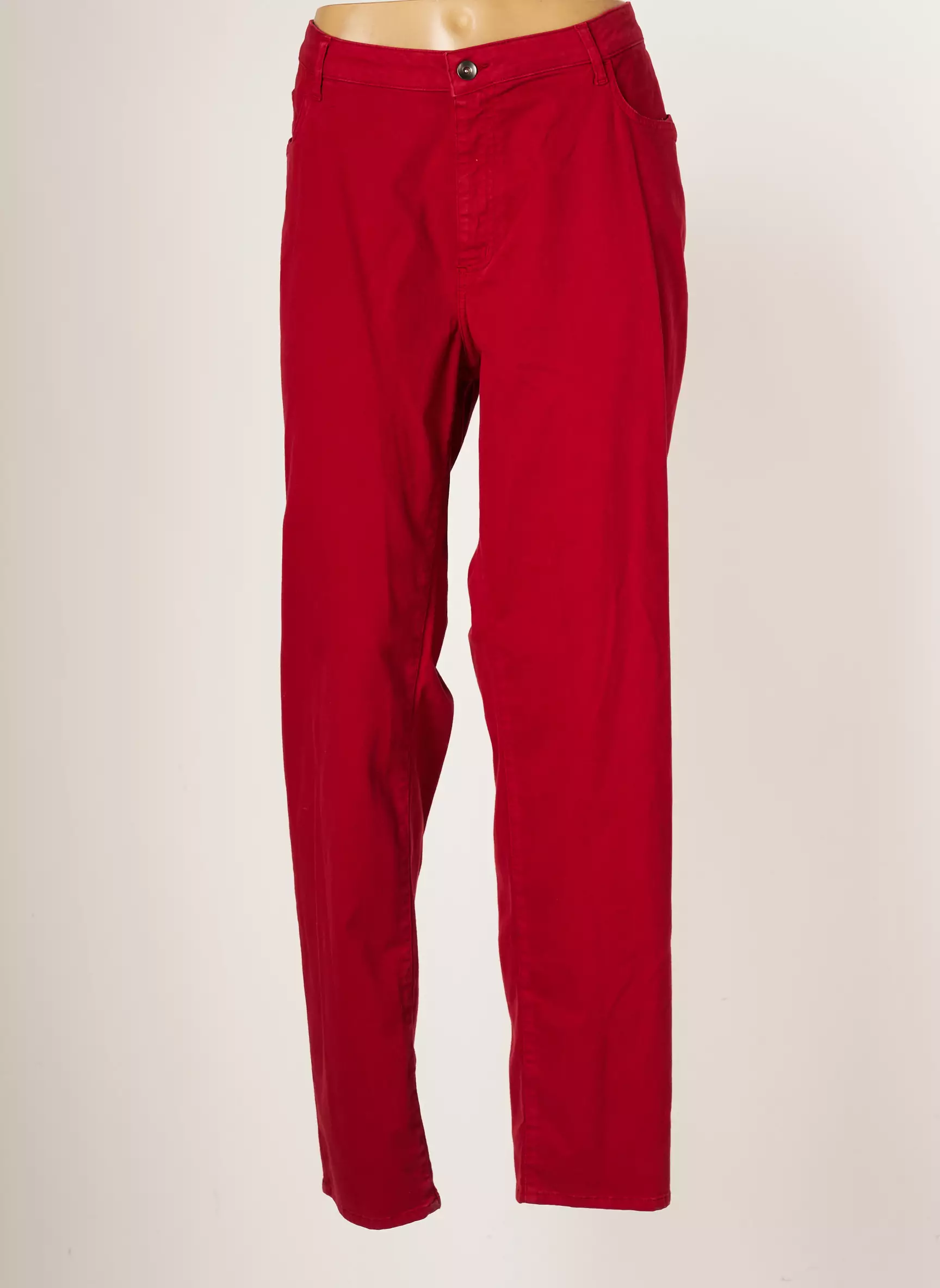 Jumfil Pantalons Slim Femme couleur rouge