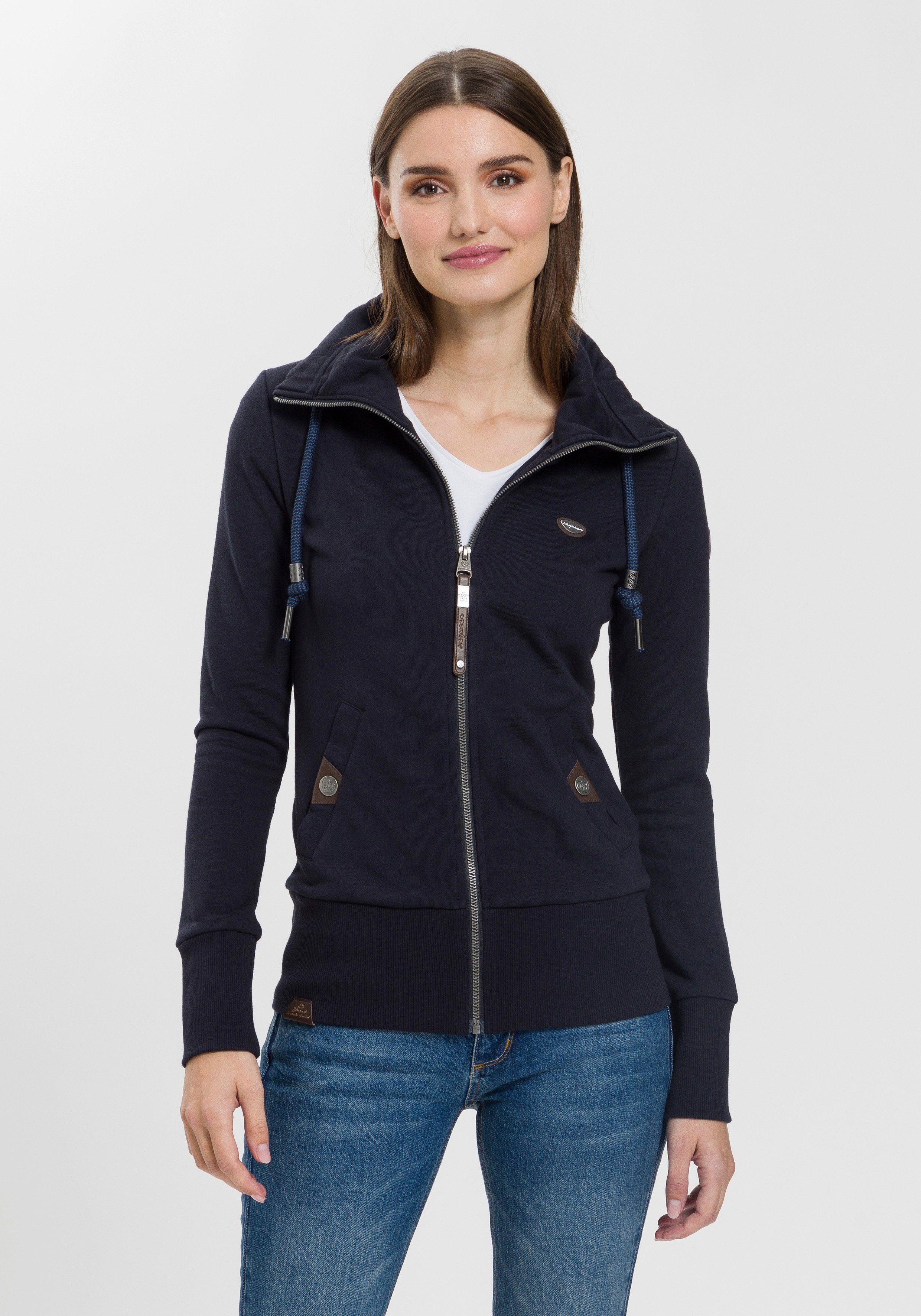 Ragwear Sweatjacke RYLIE ZIP O Jacke mit extra breiten Bündchen