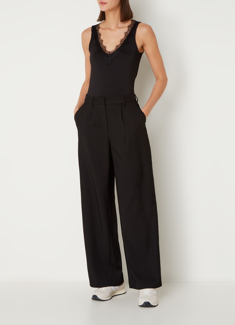 Rosemunde Tank top with V-neck and lace