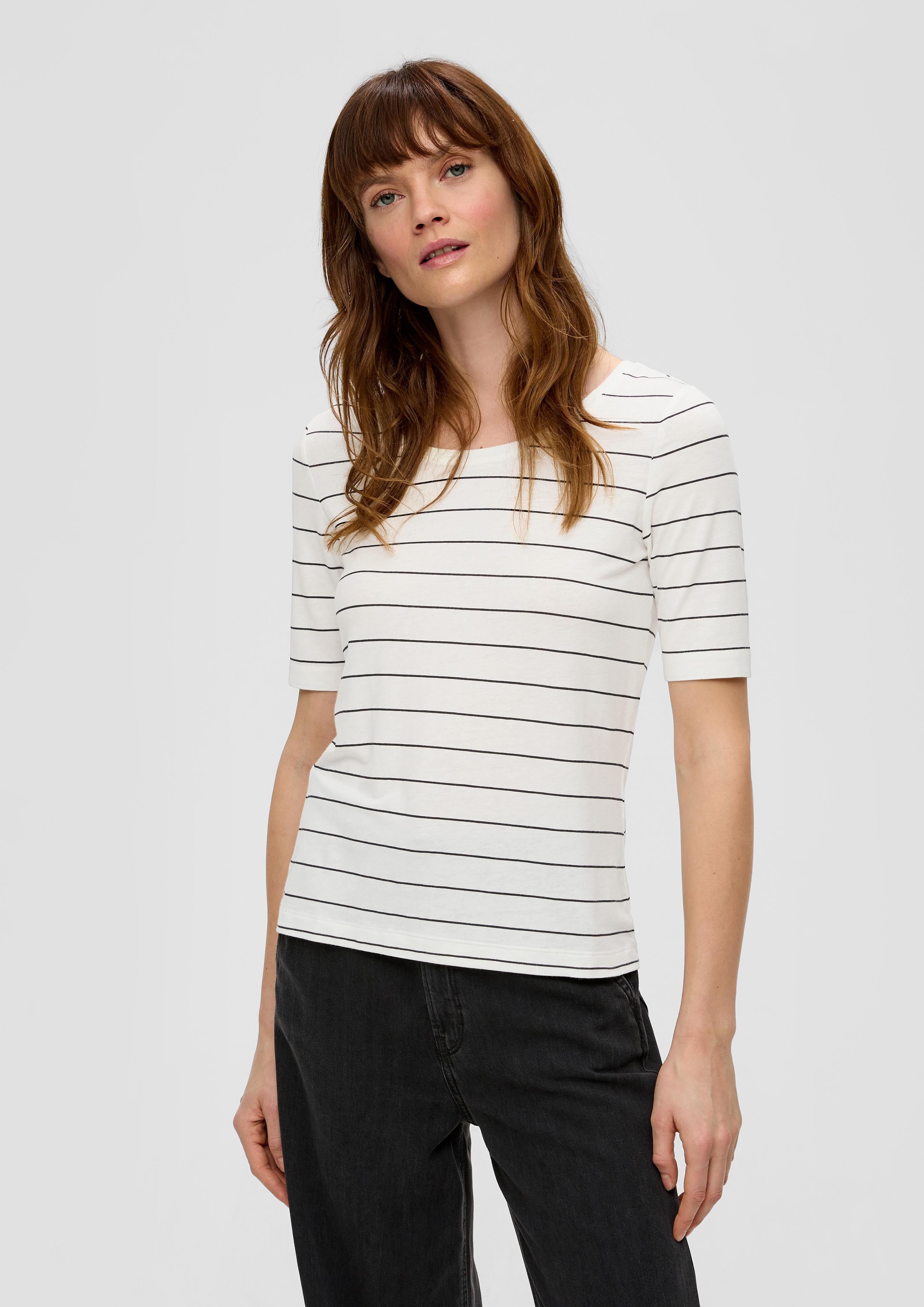 T-Shirt aus Viskosemix mit Leinen  2132318-99G3