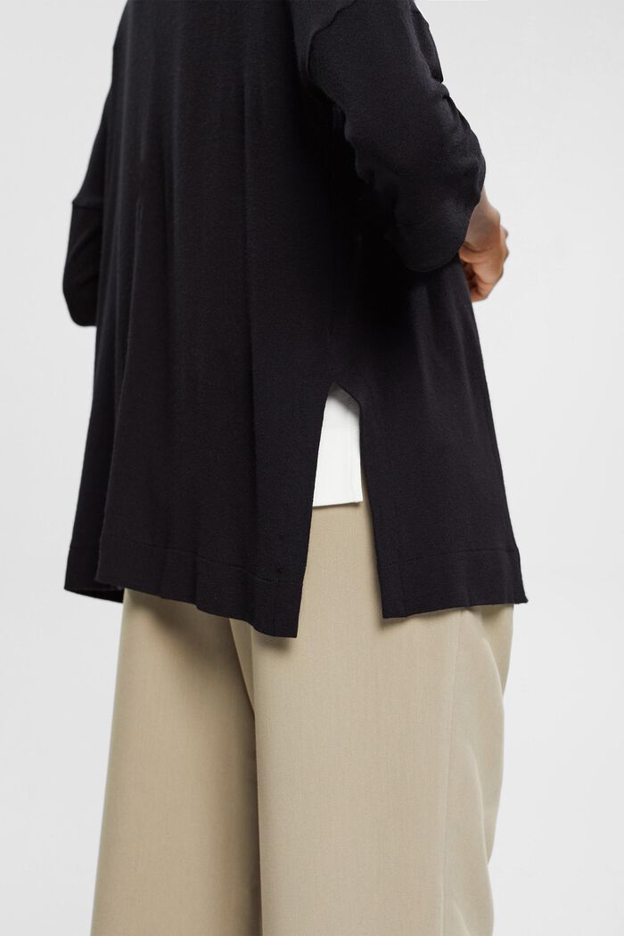 Offener Strick-Cardigan, LENZING™ ECOVERO™