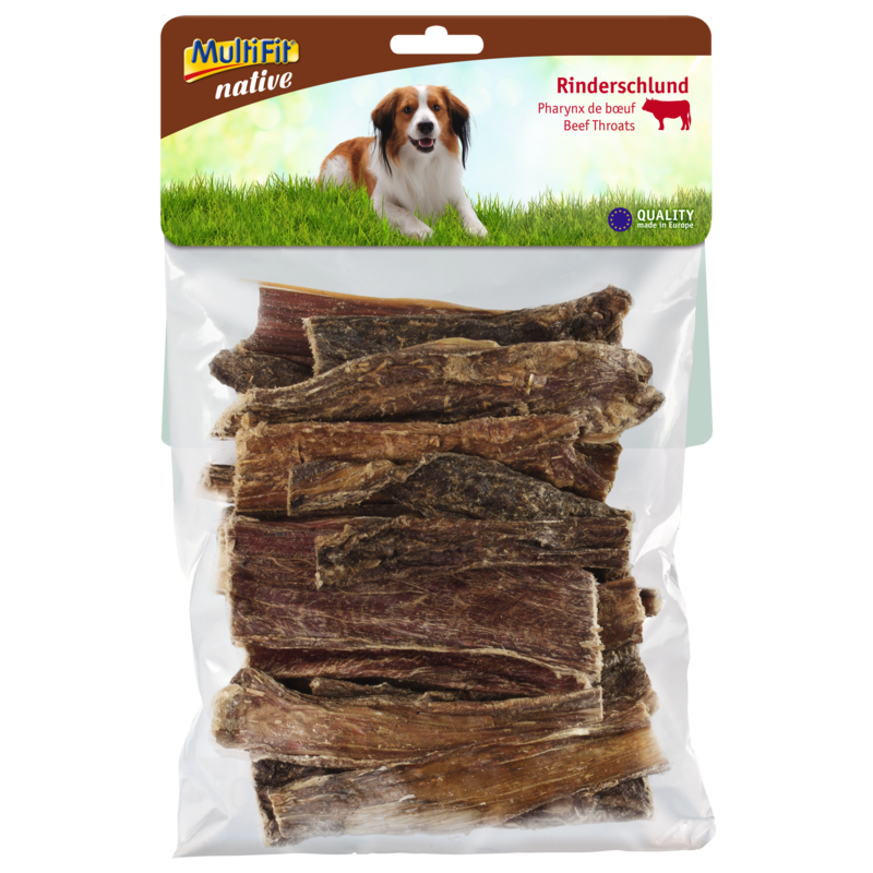 MultiFit Snacks MultiFit native Rinderschlundstücke 250 g