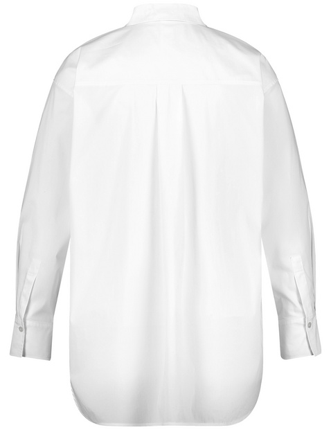 Klassische Longbluse aus Baumwoll-Stretch