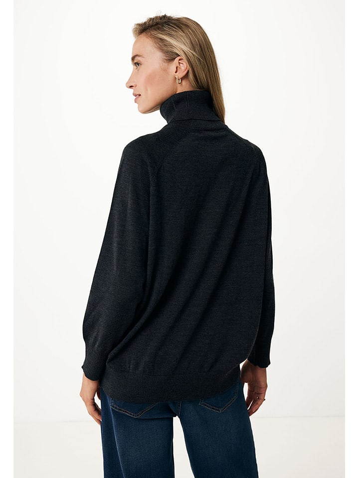 Mexx Wollpullover in Schwarz günstig kaufen