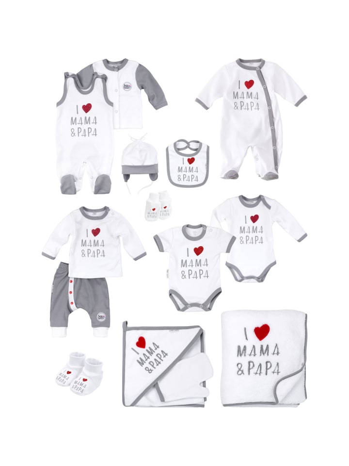 Baby Sweets Erstausstattung-Set I love Mama & Papa in weiss günstig kaufen