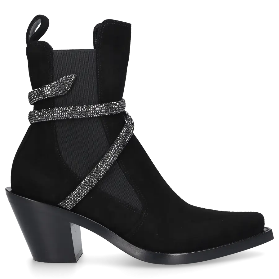 Rene Caovilla - Chelsea Boots CLEO Nubukleder - schwarz