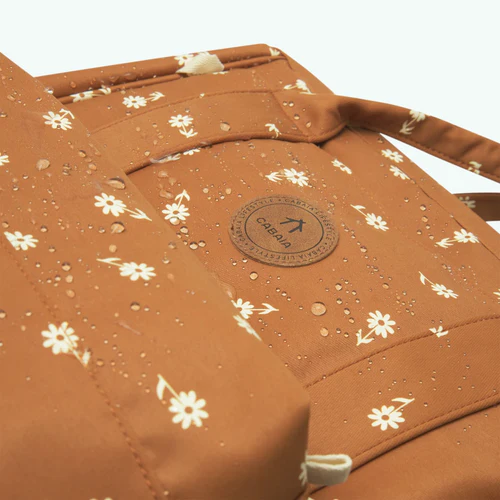 Brown diaper bag from Les Sables d'Olonne