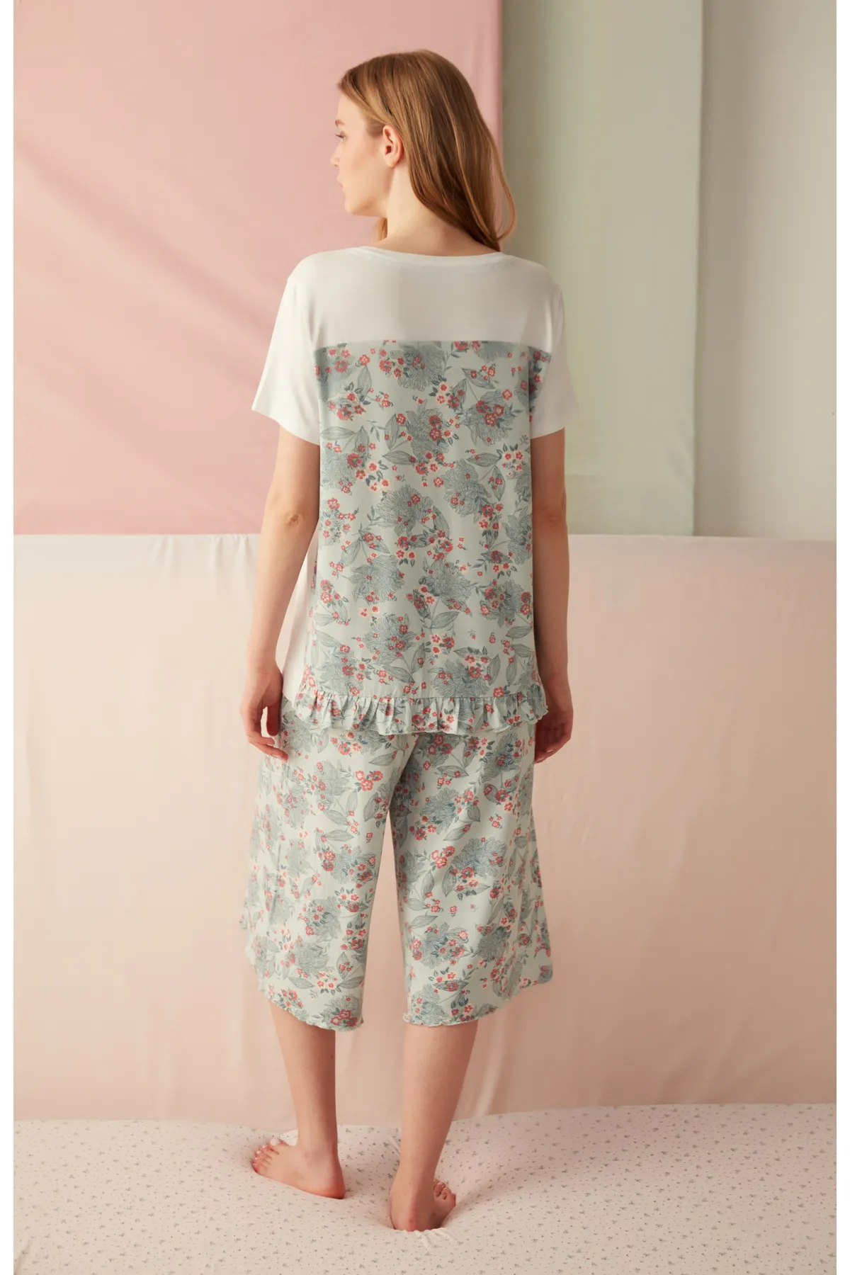 Penti  Smoke – Morgen-Capri-Pyjamahose mit Blumenmuster