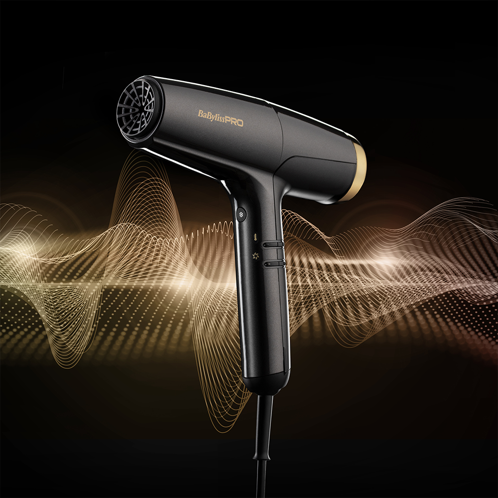 BabylissPro Haartrockner FALCO Schwarz/Gold