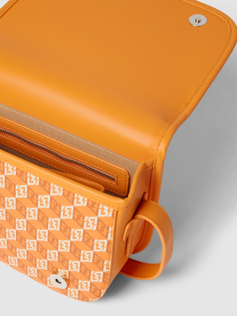 Umhängetasche mit Allover-Print in orange