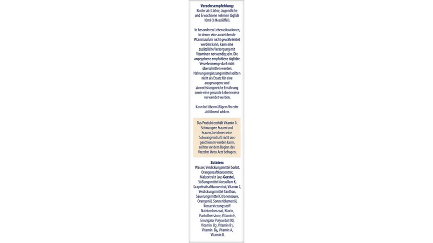 Sanostol Multi-Vitamine ohne Zuckerzusatz 460 ml