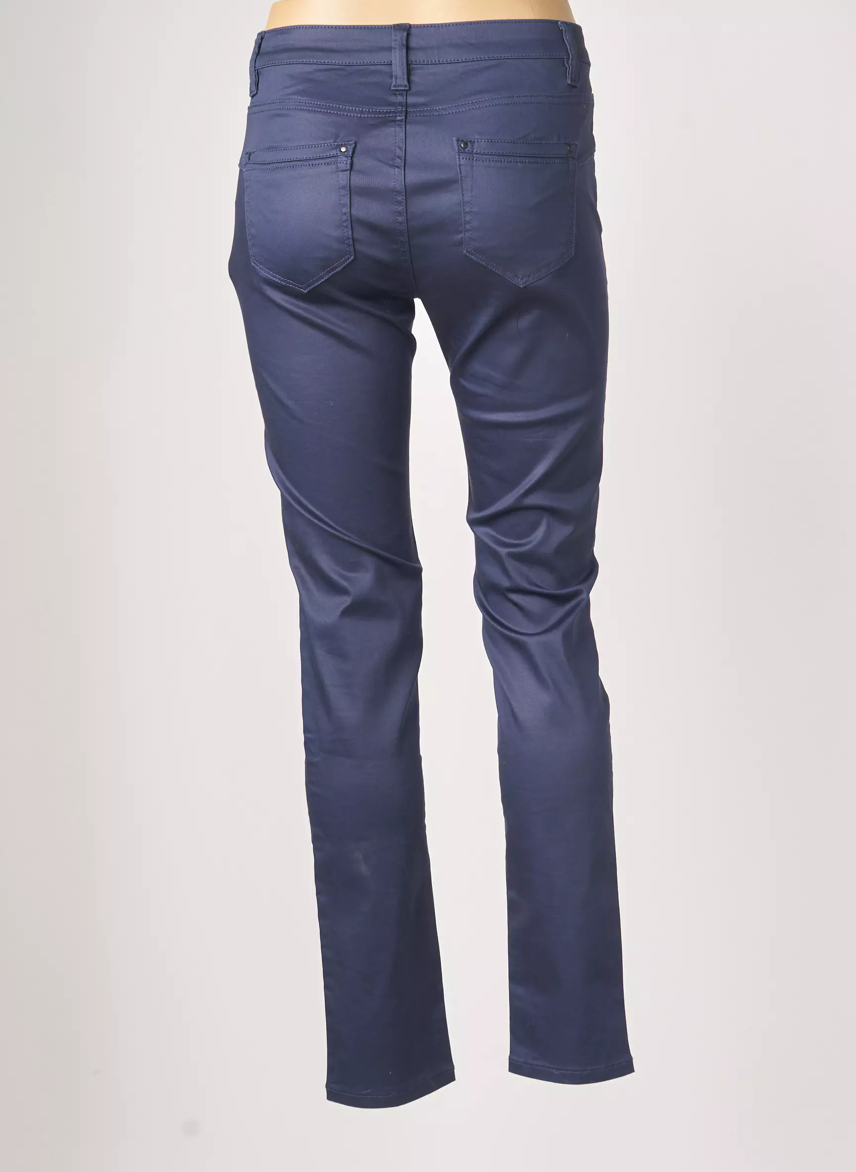 C Est Beau La Vie Pantalons Slim Femme couleur bleu