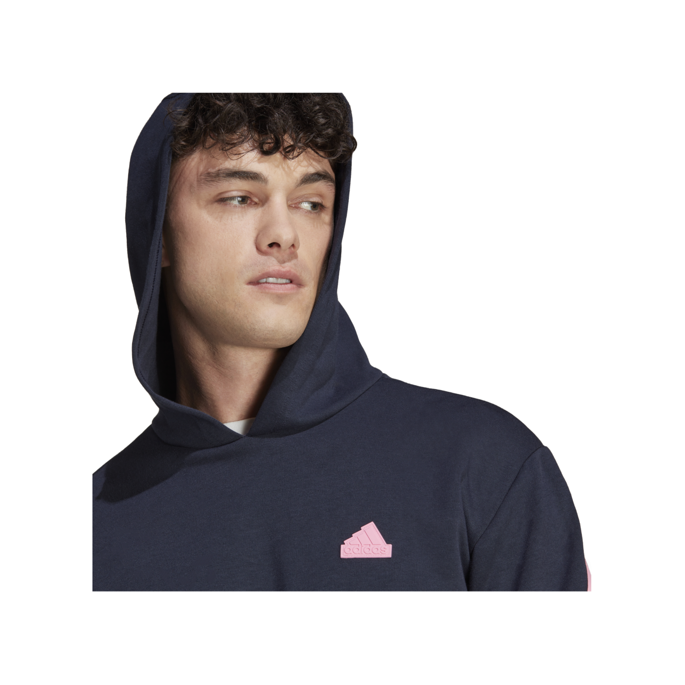 adidas Fleece Hoody Blau Rosa