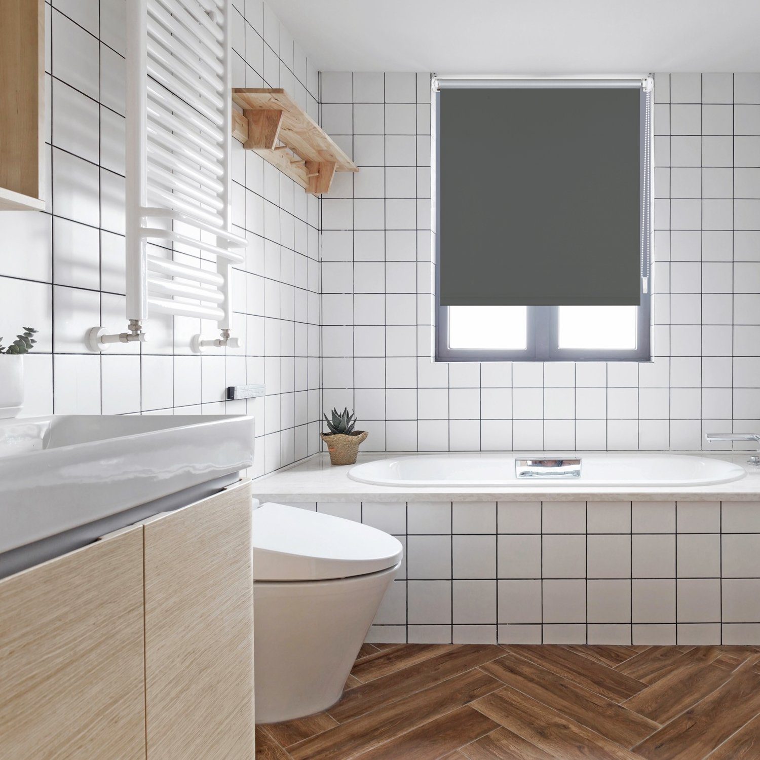 Rollo Verdunkelungsrollo Rollos für Fenster ohne Bohren Seitenzugrollo, Sekey, Klemmfix, Sonnenschutz Sichtschutz Thermo Rollo für Wohnzimmer, Schlafzimmer
