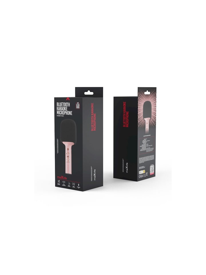 maXlife Maxlife Bluetooth-Mikrofon mit Lautsprecher MXBM-600 Pink in Rosa günstig kaufen onesize