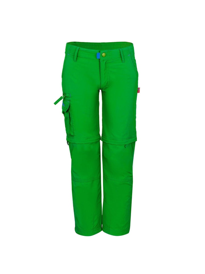 Trollkids Zipp-Off-Trekkinghose Oppland in india green günstig kaufen
