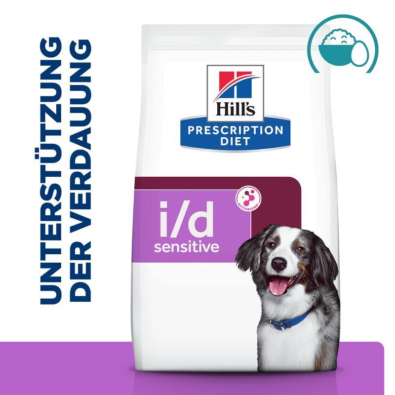 Hill's Hypoallergenes Hundefutter Hill's Prescription Diet Digestive Care i/d Sensitive mit Ei und Reis 12kg