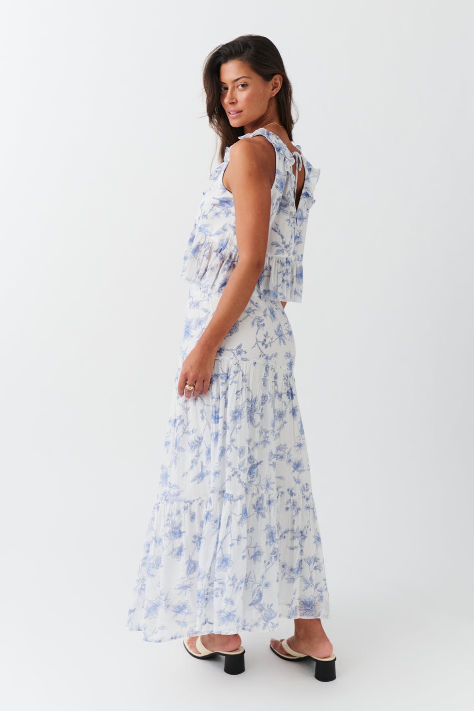 Maxi cotton skirt