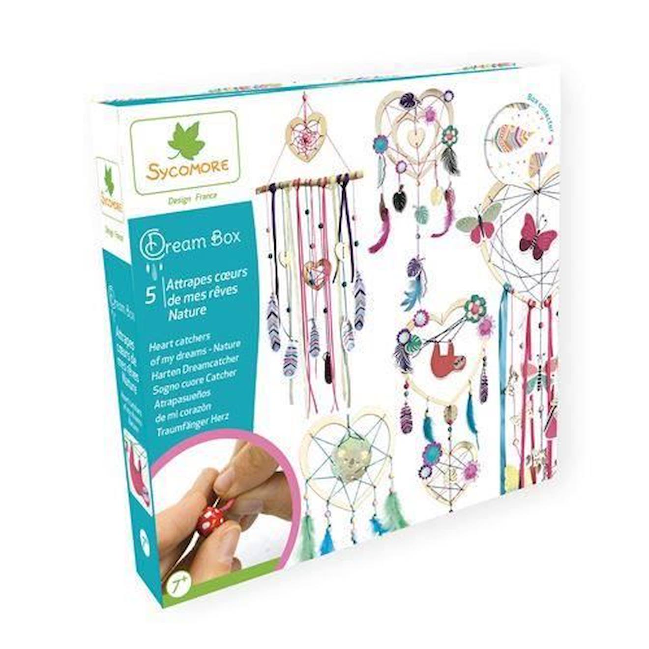 Jeu créatif Sycomore Boîte cadeau Sweet Dreams 5 attrape rêves Multicolore rouge
