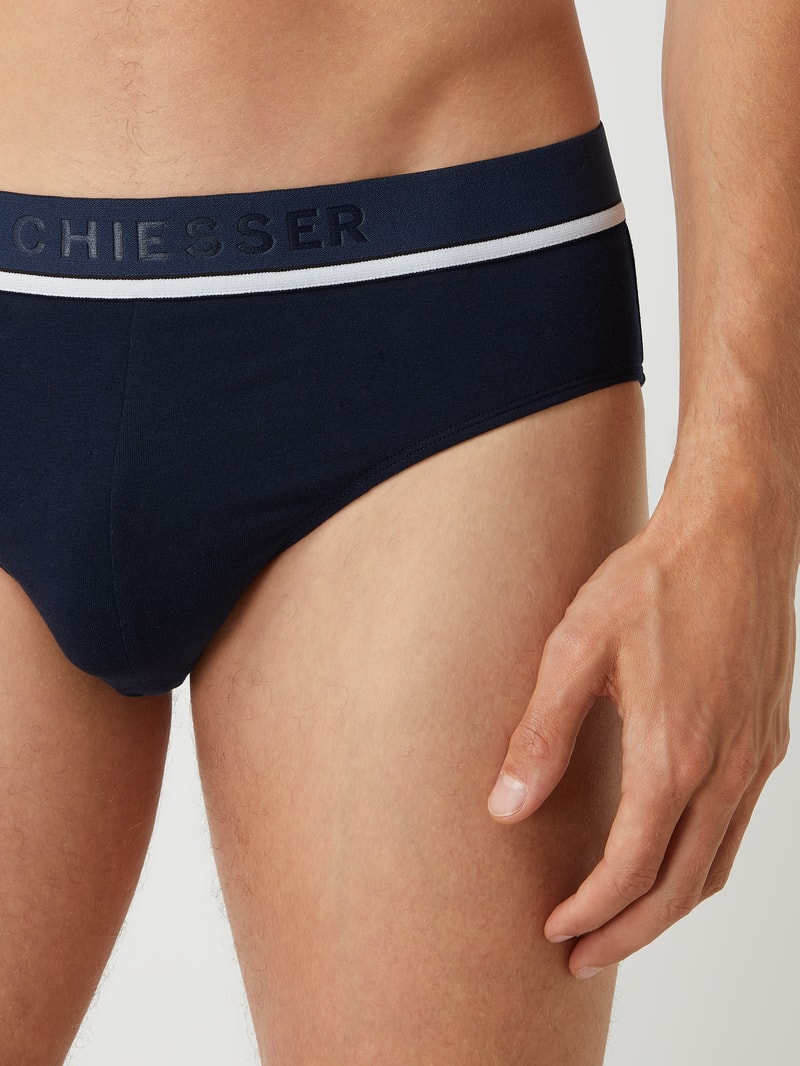 Slip mit Label-Details Modell 'Rio' im 3er-Pack in rot