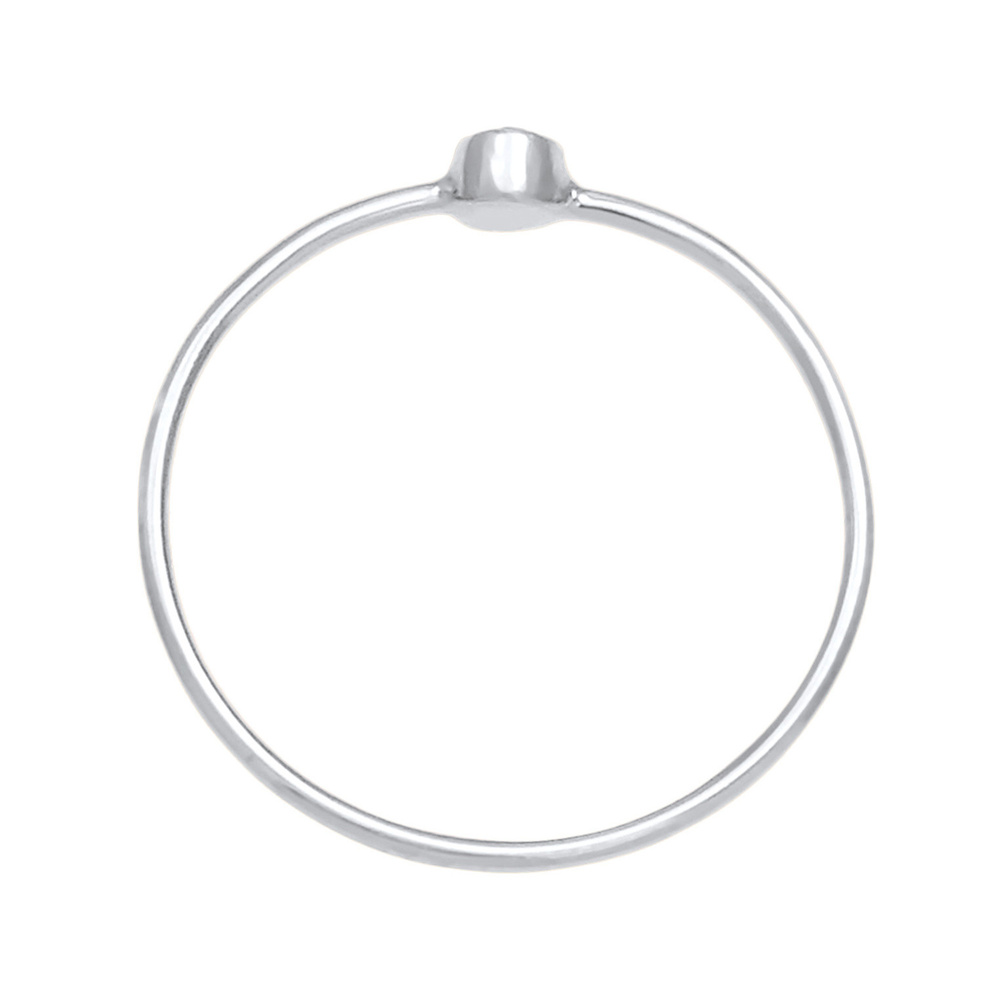 Elli Elli Bague Femmes Empilage Minimaliste Filigrane avec Cristal en Argent Sterling  Bague