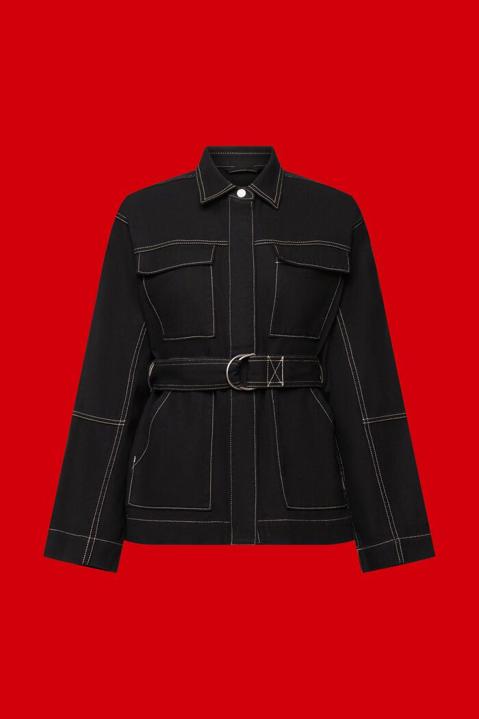 Twilljacke mit Gürtel