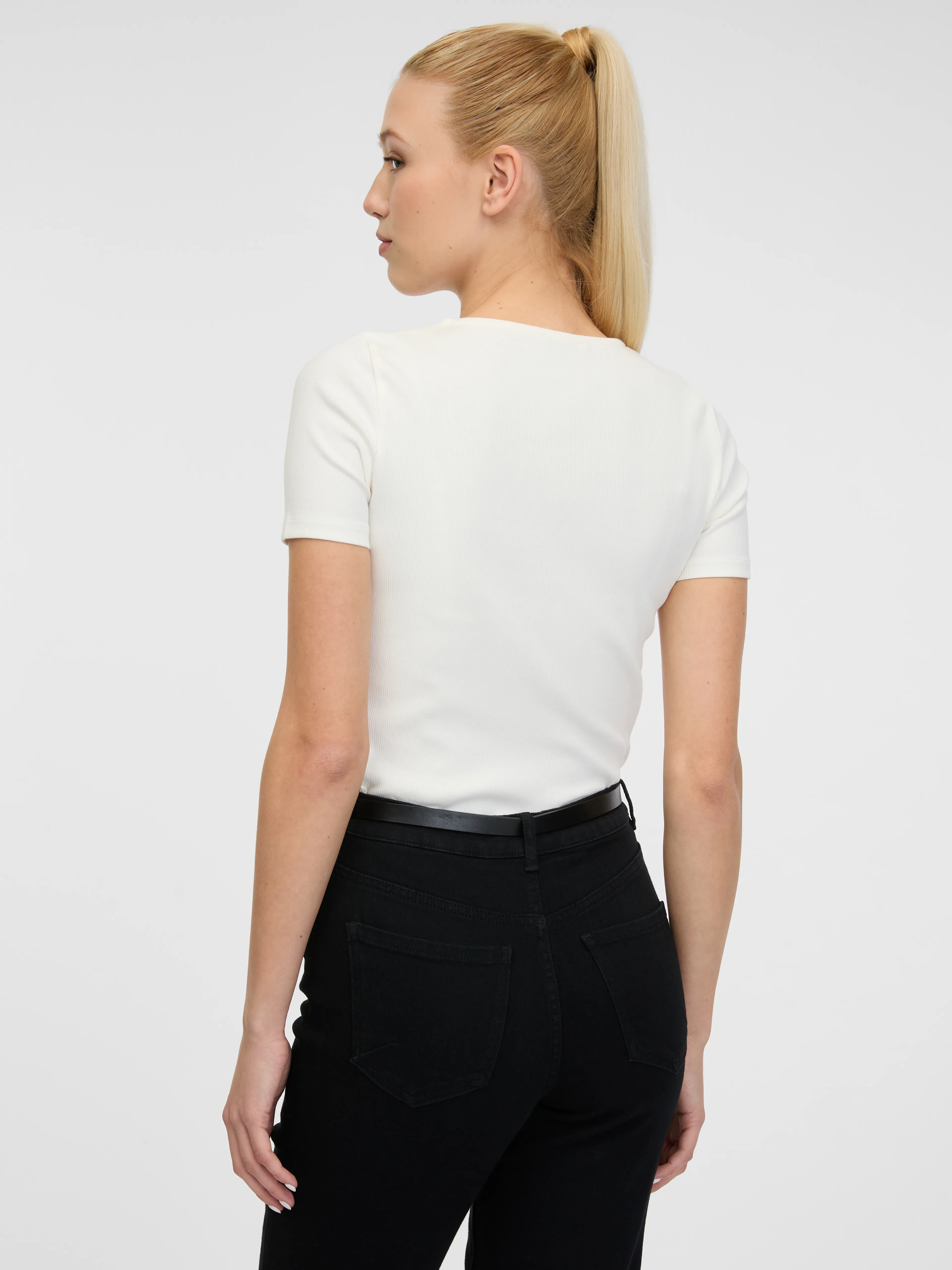 Cremefarbenes Damen T-Shirt ORSAY