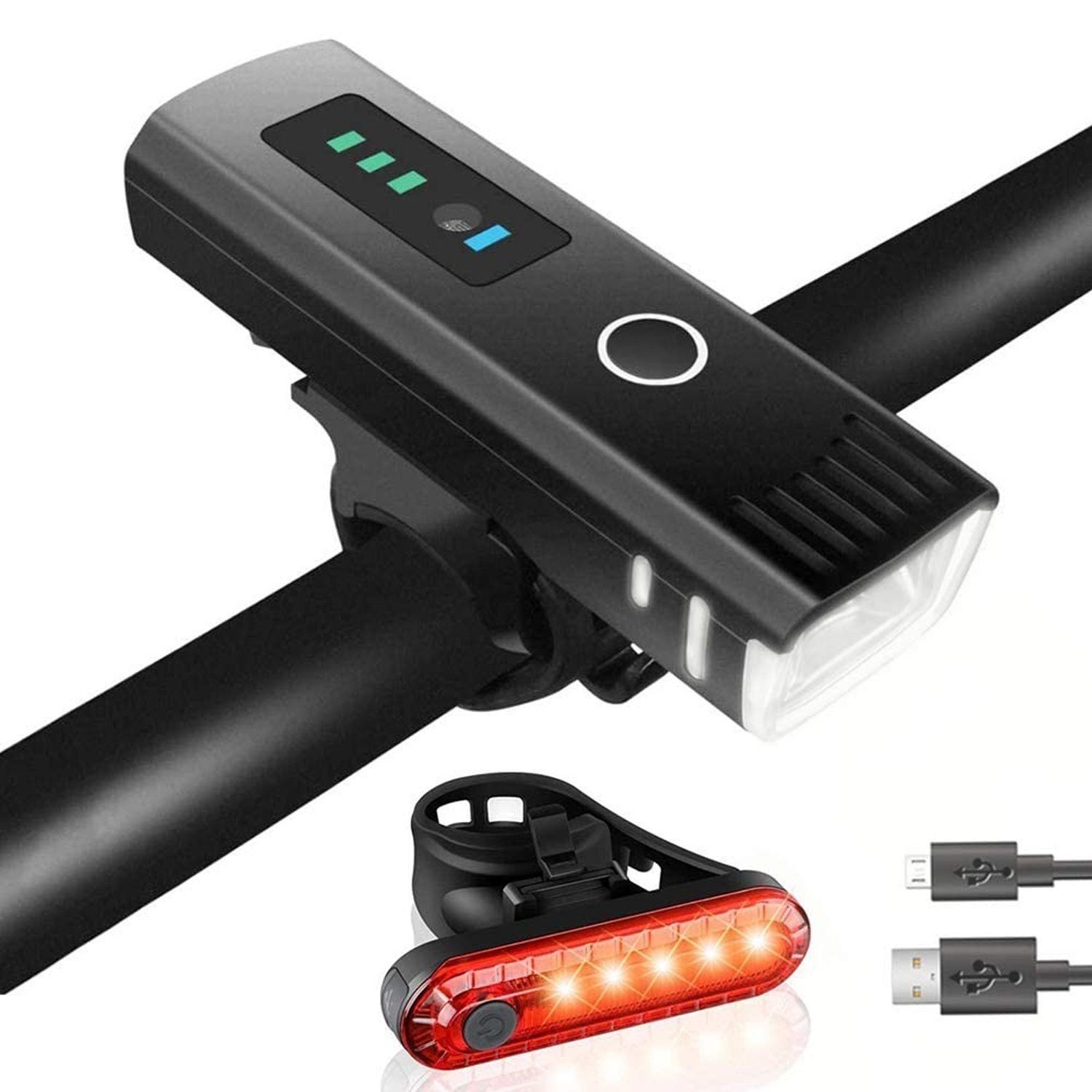 Gontence Fahrradbeleuchtung LED-Mountainbike-Front- und Rücklichter für den Außenbereich, Radsportausrüstung für den Außenbereich