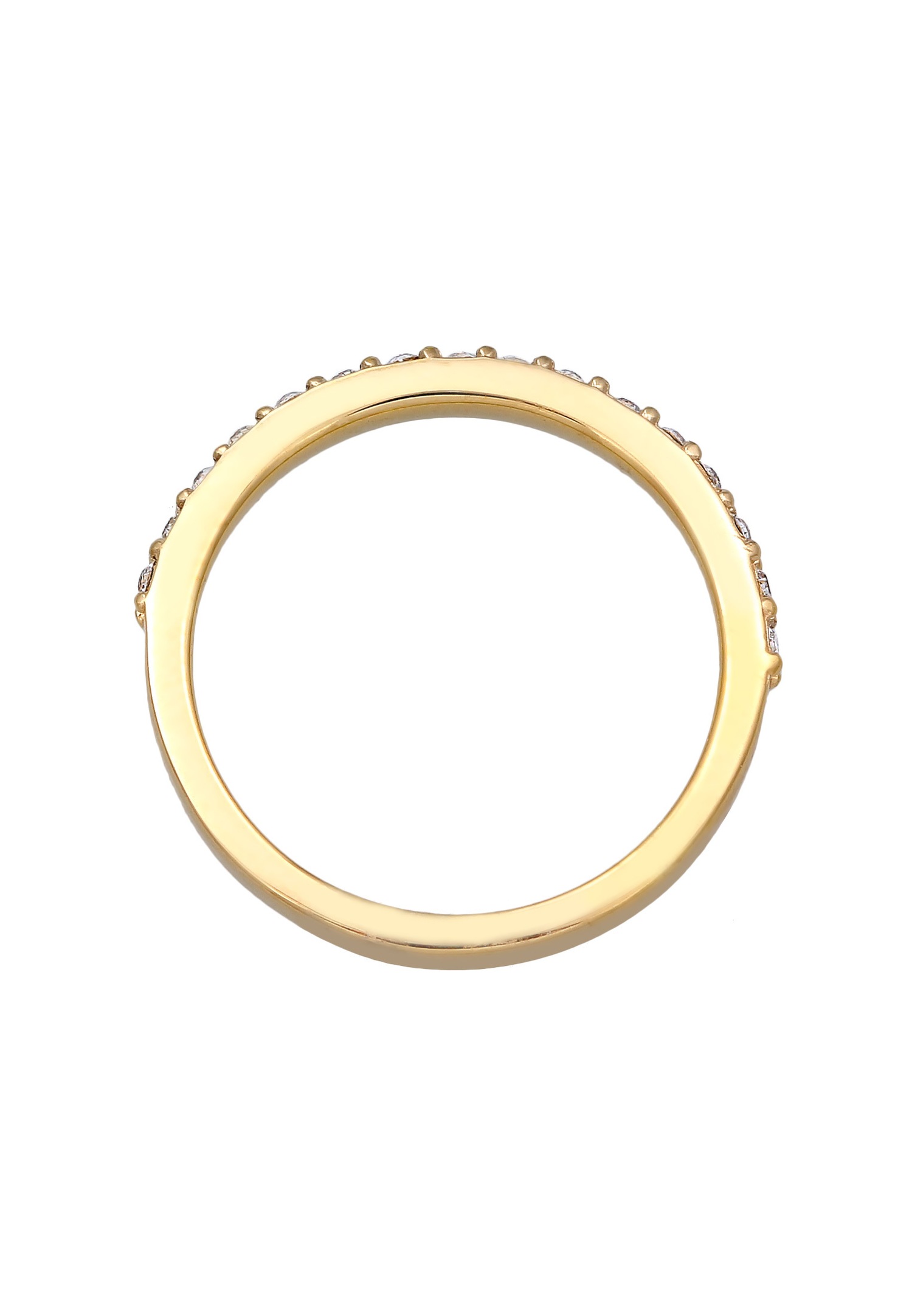 Bague commémorative élégante Elli pour femme, ornée d'un cristal et réalisée en argent sterling 925.