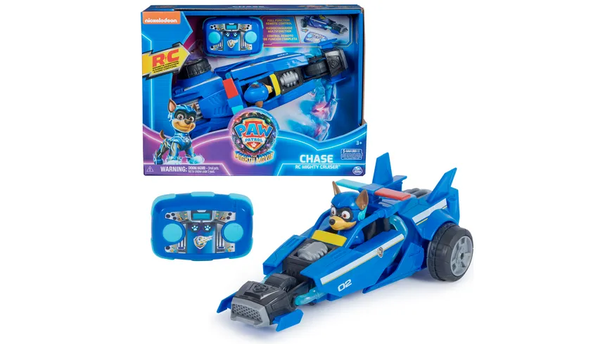 Paw Patrol: Der Mighty Kinofilm, ferngesteuertes Polizeiauto mit Chase im Fahrersitz