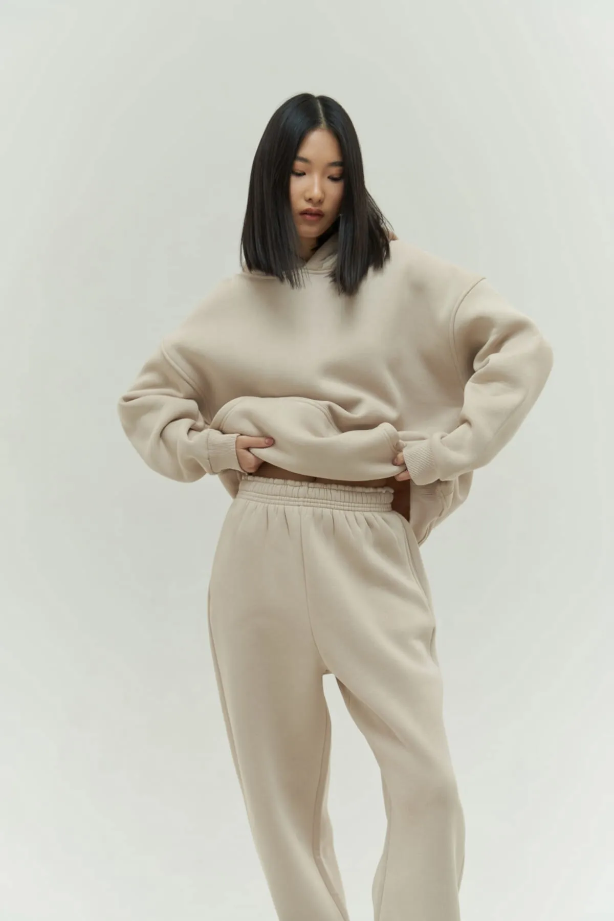MAİ COLLECTİON  Trainingsanzug - Ecru - Oversized