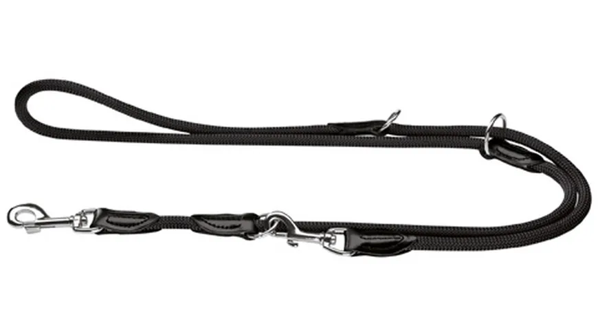 Hunter Verstellbare Führleine Freestyle schwarz 8 mm/200 cm