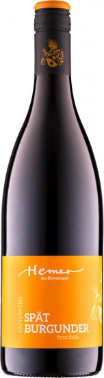 2020 Spätburgunder Rotwein trocken Bio - Weingut Hemer