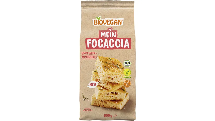 BIOVEGAN Bio Brotbackmischung Mein Focaccia 500 g
