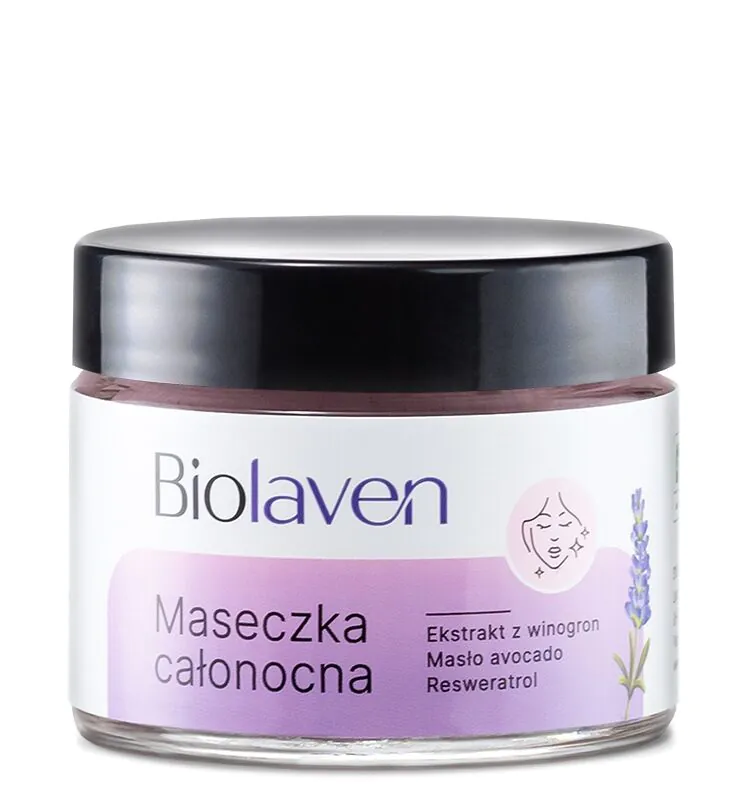 Biolaven ansigtsmaske natten over