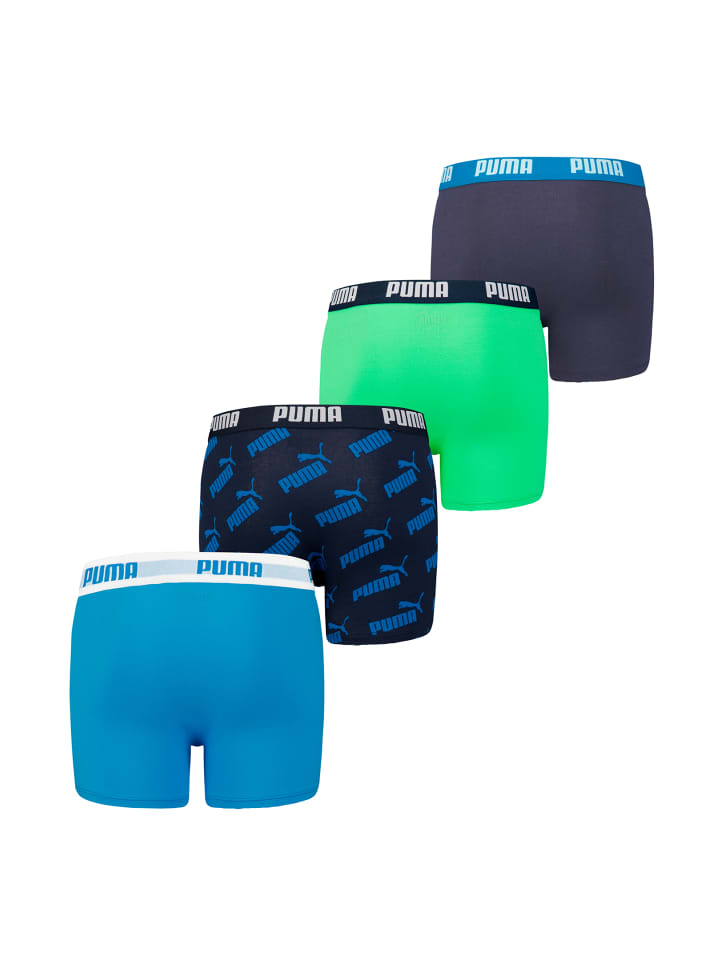 Puma Boxershorts BOYS BASIC BOXER AOP 4P ECOM in Blue Combo günstig kaufen