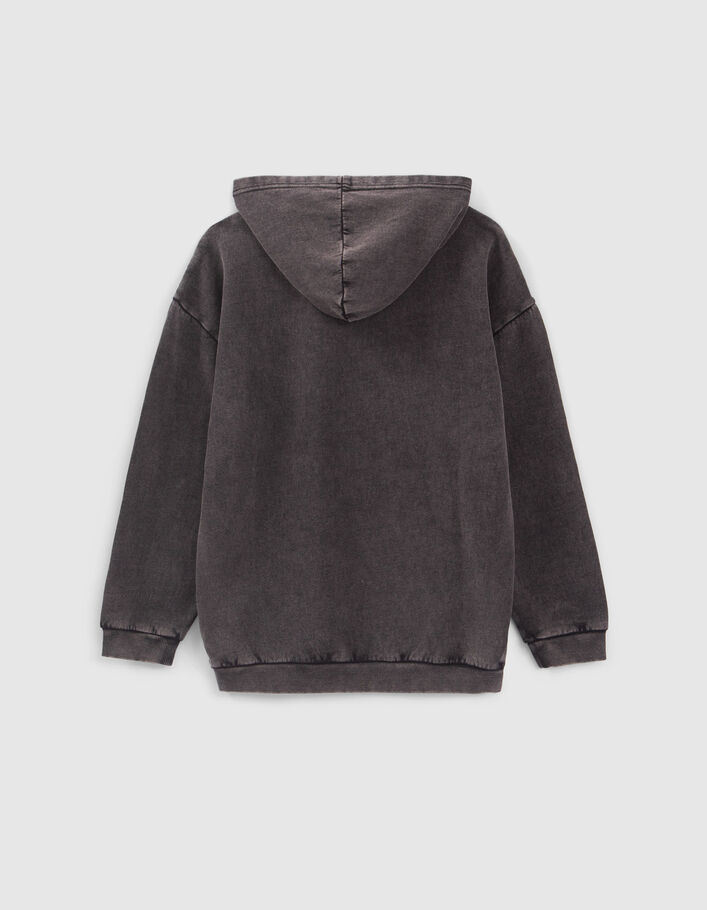 Sweat gris message typo et clous fille