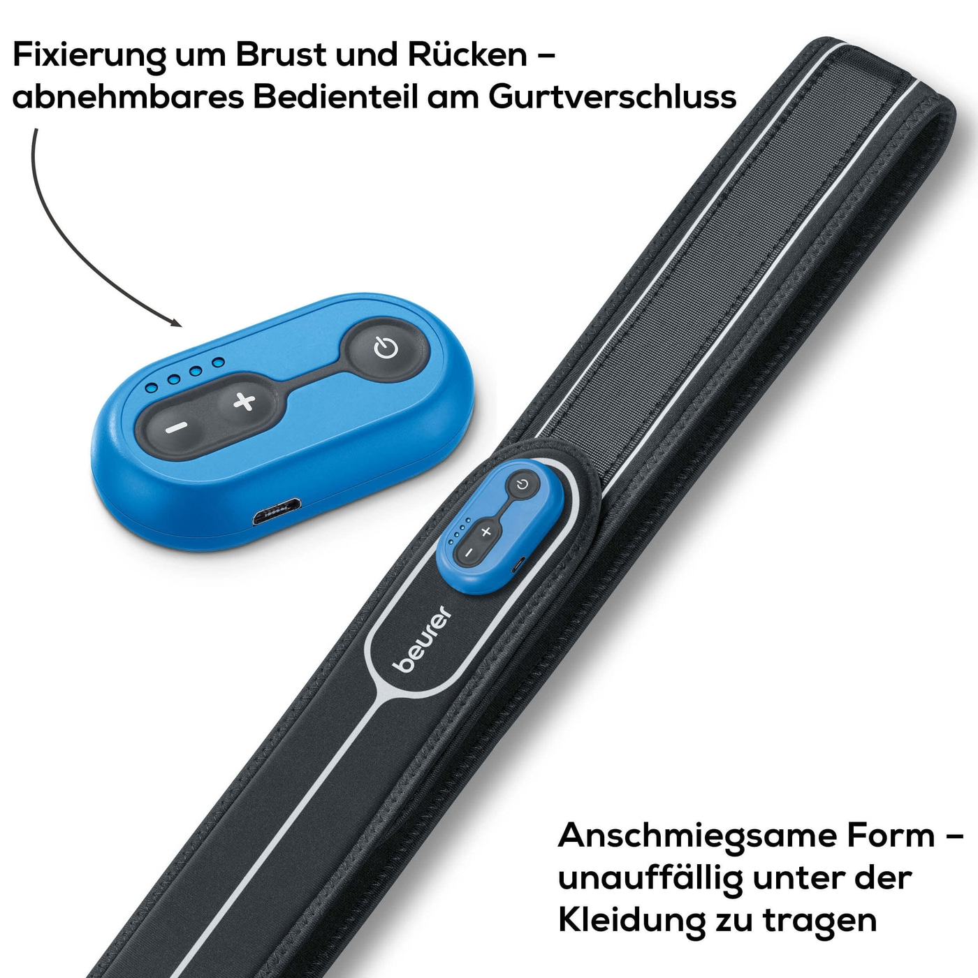 Beurer SL 40 Schnarchgurt-Gurt zur Verhinderung von positionsabhängigem Schnarchen in Rückenlage